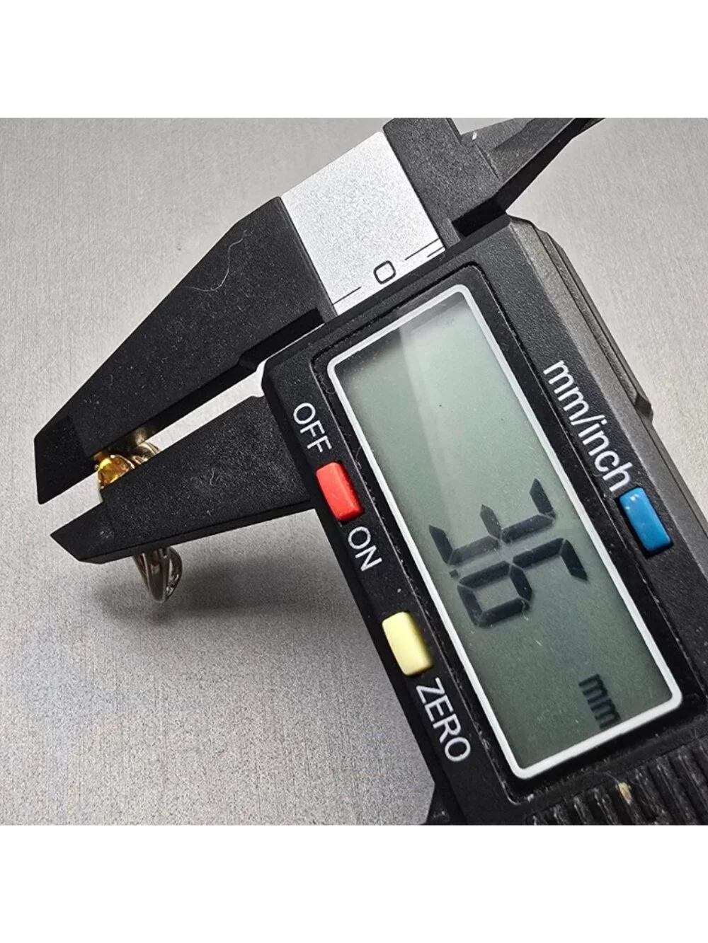 14k Yellow Gold Citrine Pendant Sculptural Ribbon Statement Charm Signed KK - Picture 9 of 14